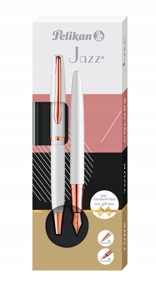 Zestaw prezentowy pióro wieczne i długopis Pelikan Jazz Noble | Pearl