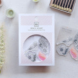 Zestaw stempli silikonowych Icon | Ptak i Kwiaty