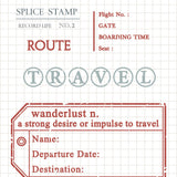 Zestaw stempli silikonowych Icon | Podróż