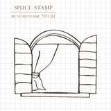 Zestaw stempli silikonowych Icon | Gwieździsty Wieczór