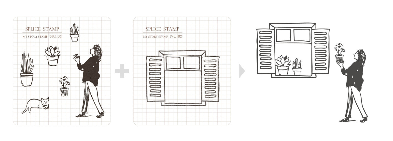 Zestaw stempli silikonowych Icon | Hygge