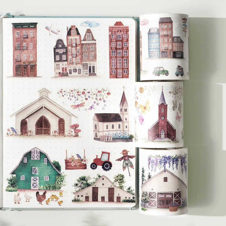 Zestaw Naklejek w Taśmie Washi | Podmiejska Architektura