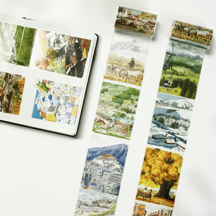 Taśma Washi | Horyzonty z różnych stron świata