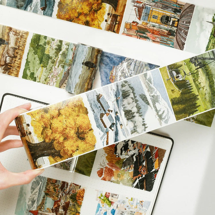 Taśma Washi | Horyzonty z różnych stron świata