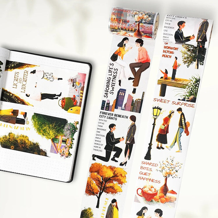 Taśma Washi Pre-Cut | Romantyczne spotkania