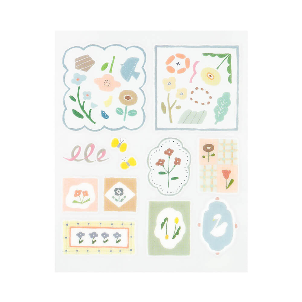 Dekoracyjne naklejki transferowe Midori | Nordyckie motywy