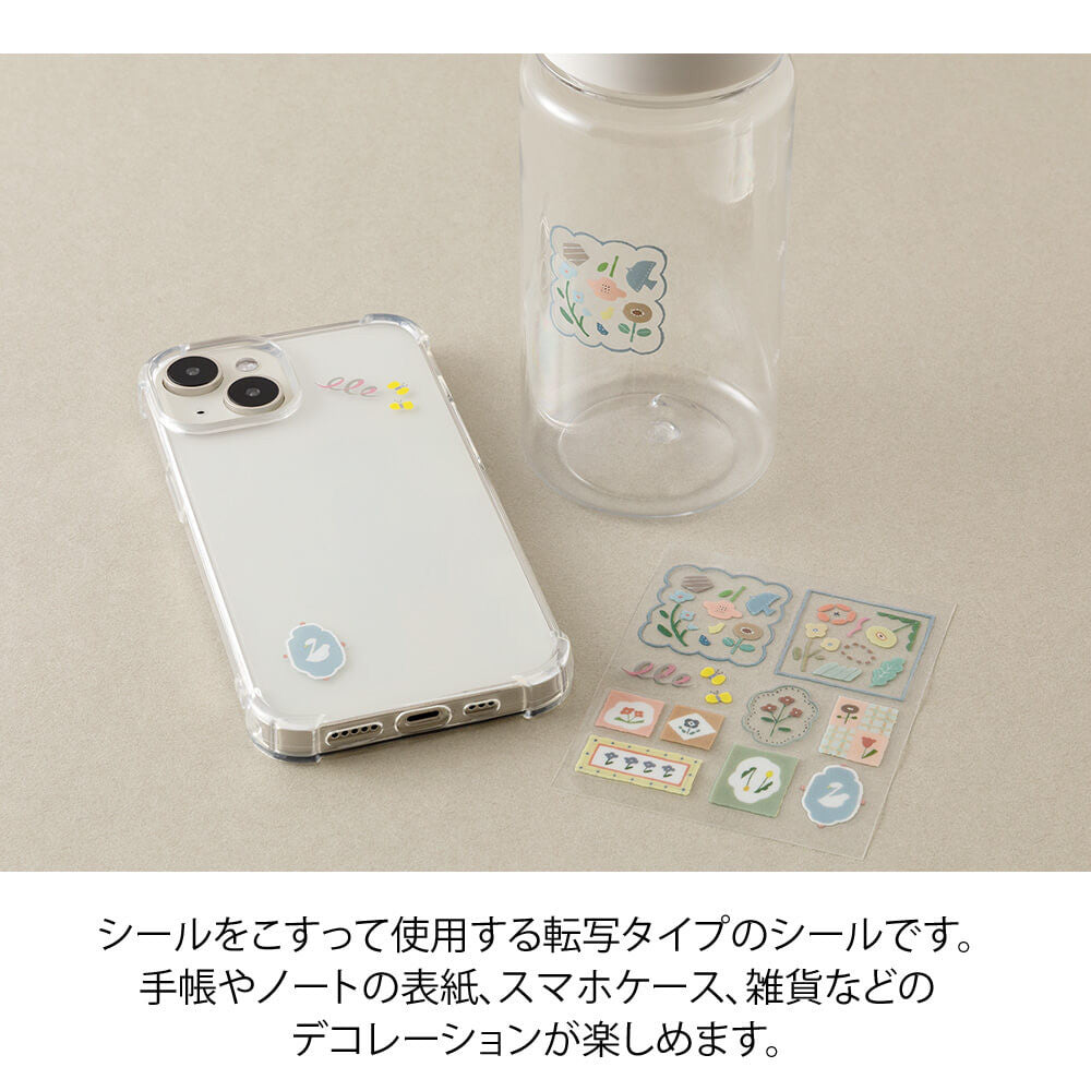 Dekoracyjne naklejki transferowe Midori | Nordyckie motywy