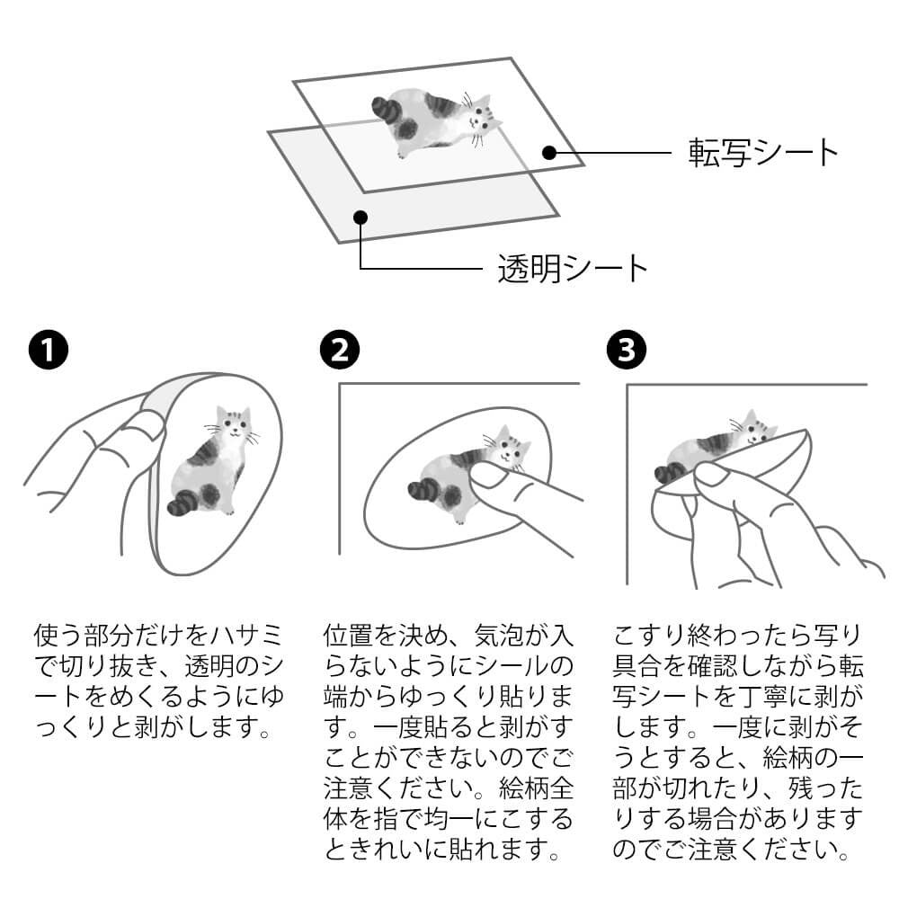 Dekoracyjne naklejki transferowe Midori | Kotki