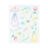 Dekoracyjne naklejki transferowe Midori | Kwiaty w wazonie