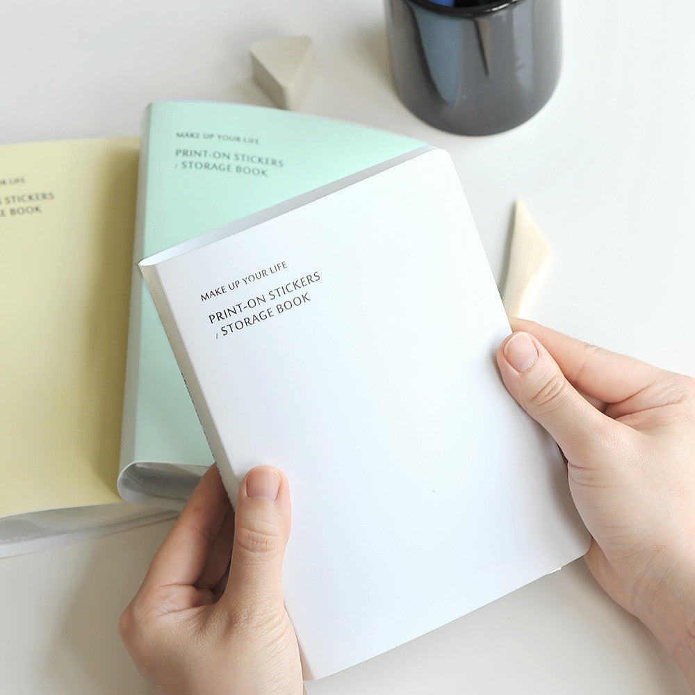 Album do przechowywania naklejek | Biały