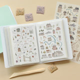 Album do przechowywania naklejek | Biały