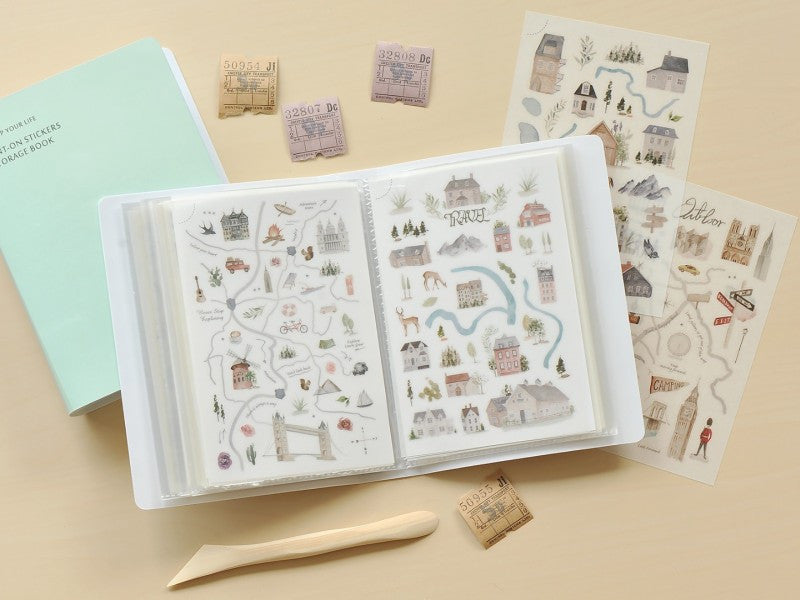 Album do przechowywania naklejek | Biały