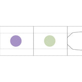 Zestaw tuszy do pieczątek w pisaku | Zielony-Fioletowy-Różowy