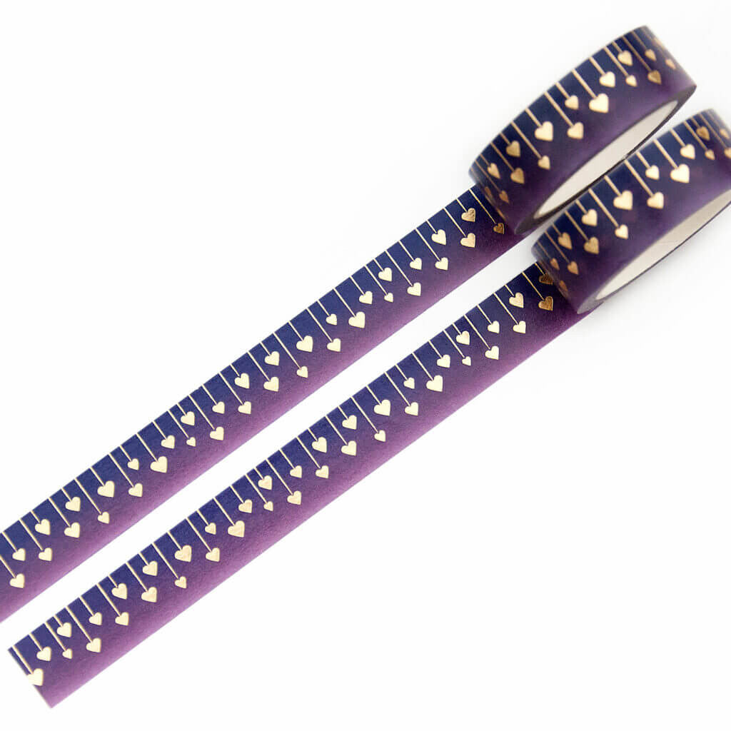 Taśma washi Willwa | Girlanda serc