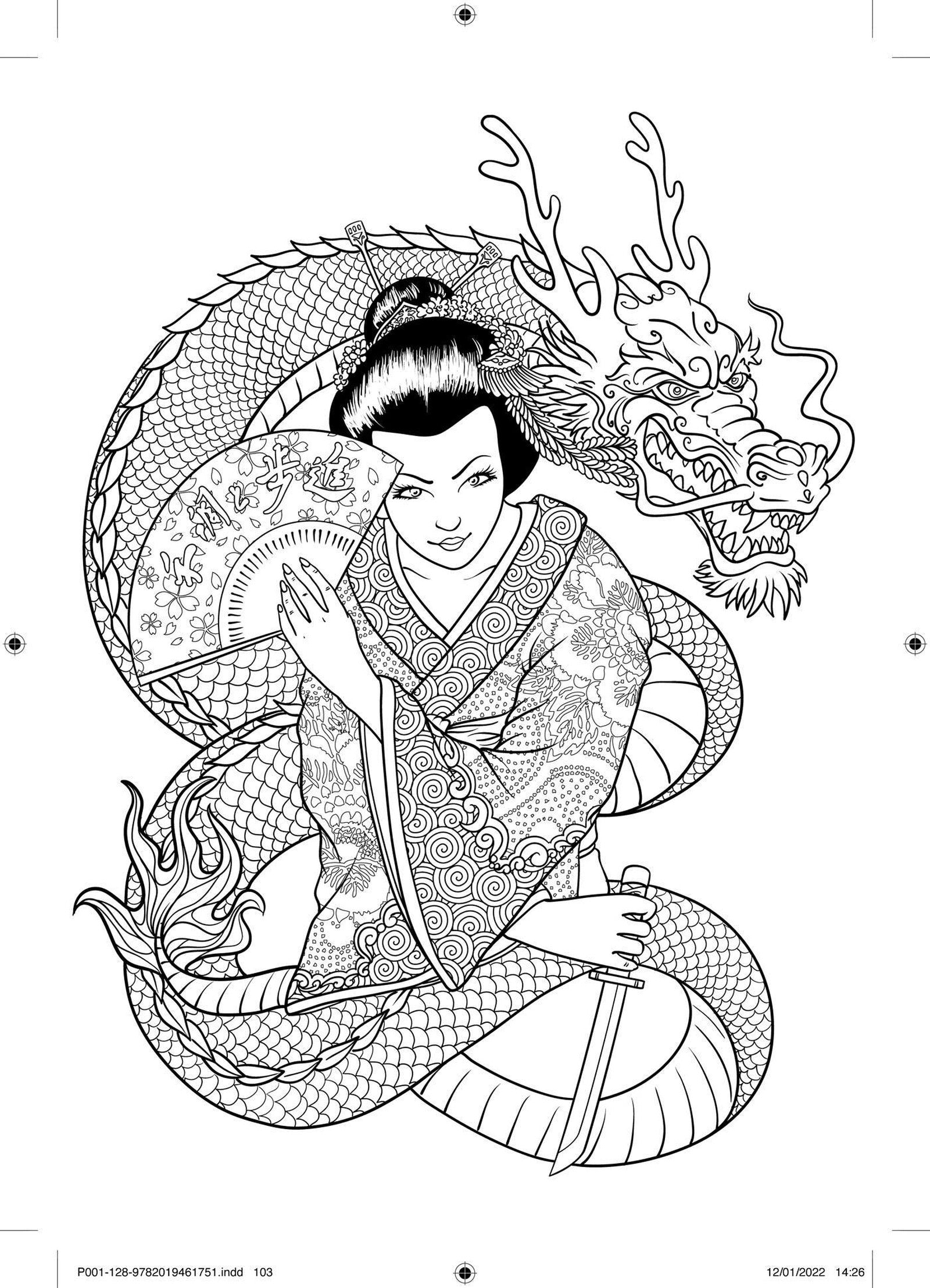 Kolorowanka Mini-bloc | Japonia