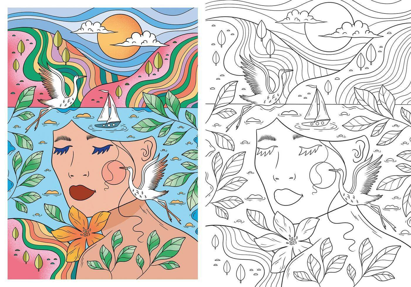 Kolorowanka Livre de Coloriages | Marzenia senne