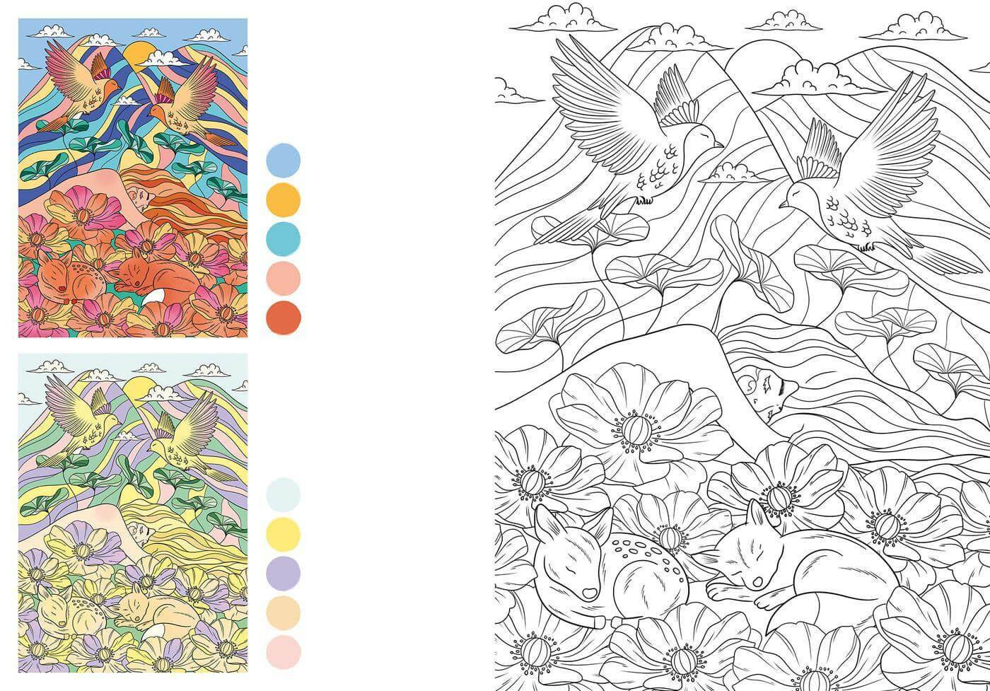 Kolorowanka Livre de Coloriages | Marzenia senne