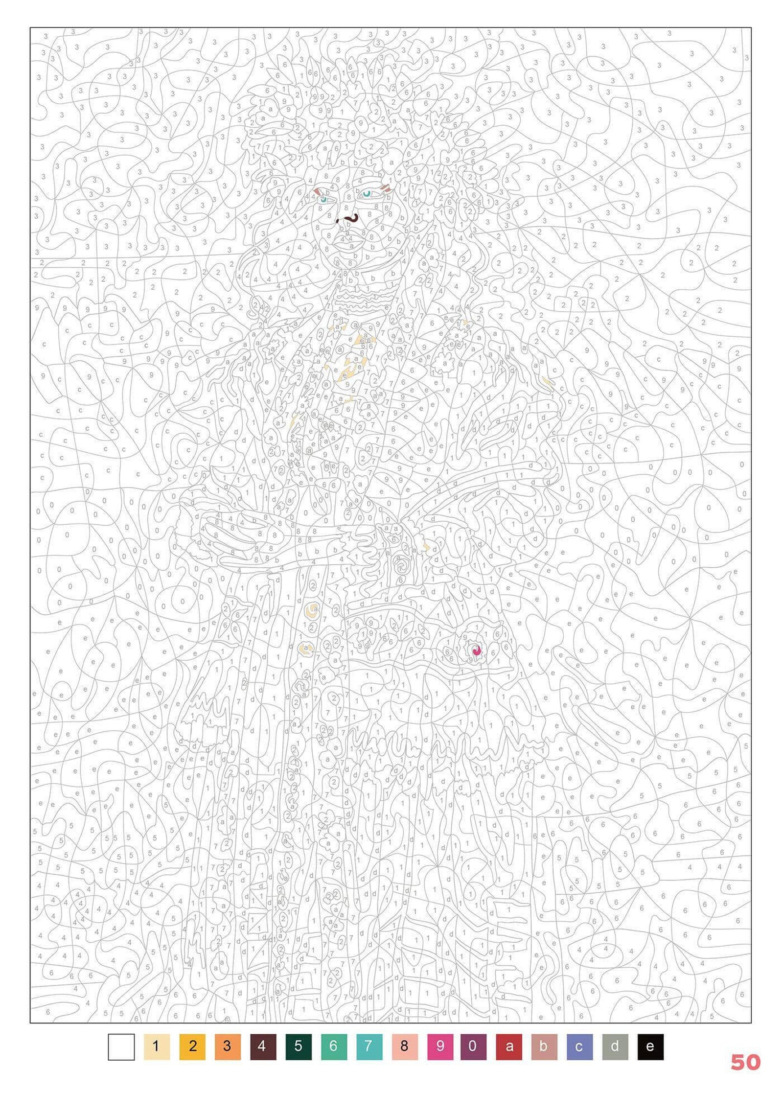 Kolorowanka Coloriages mystères | Kostiumy