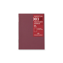 Wkład do Traveler's Notebook Passport Size 003 | Notes gładki