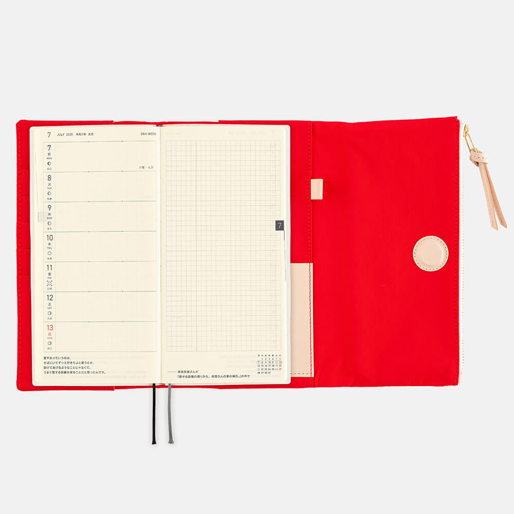 Etui Hobonichi Tragen Weeks | Czerwone
