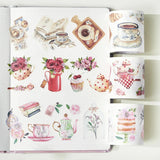 Zestaw naklejek w taśmie Washi | Herbaciana Pokusa