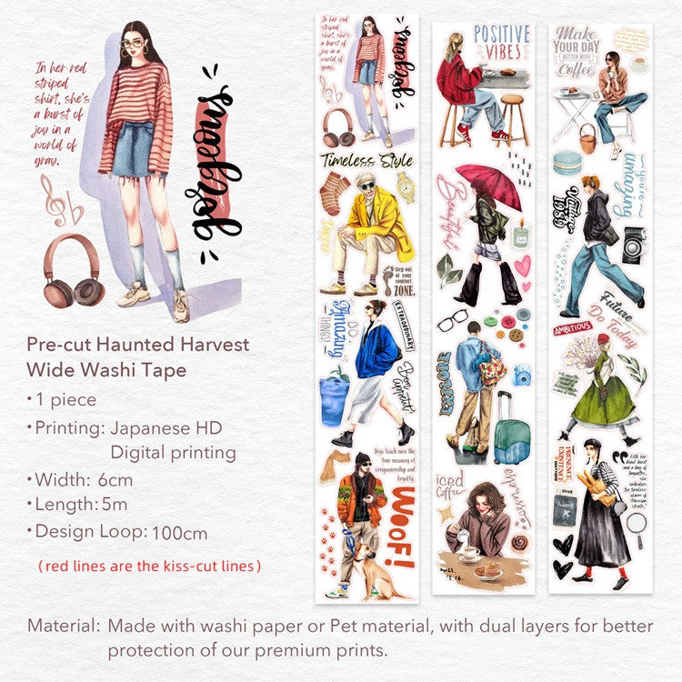 Taśma Washi Pre-Cut | Życie w mieście