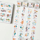 Zestaw naklejek w Taśmie Washi | Rytm dnia