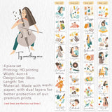 Zestaw naklejek w Taśmie Washi | Rytm dnia