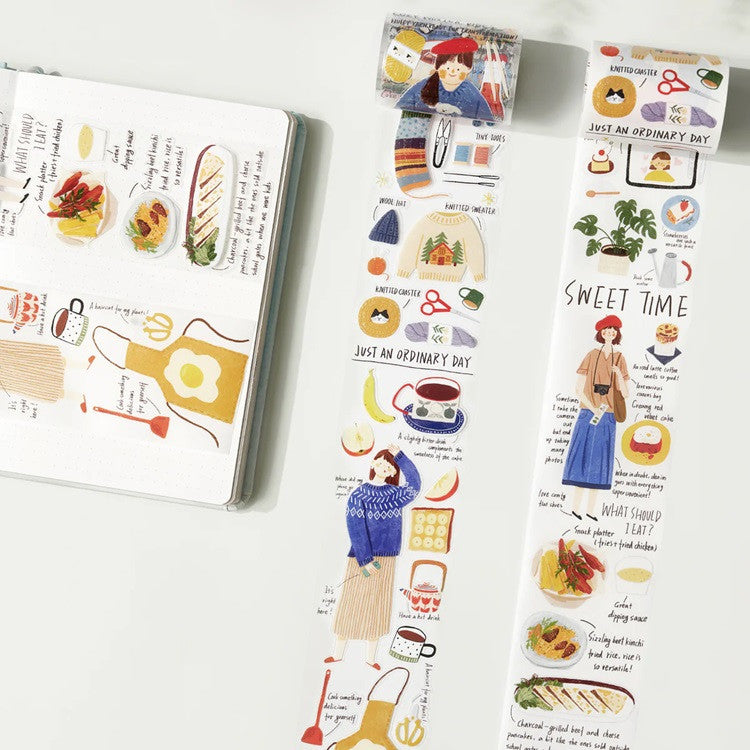 Taśma Washi Pre-Cut | Zwyczajny dzień