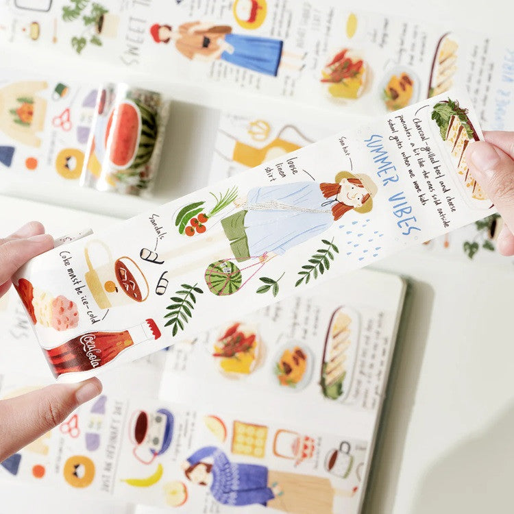 Taśma Washi Pre-Cut | Zwyczajny dzień