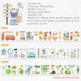 Zestaw naklejek w Taśmie Washi | Lato w pełni