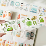 Zestaw naklejek w Taśmie Washi | Lato w pełni