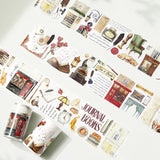 Taśma Washi Pre-Cut | Koty i Książki