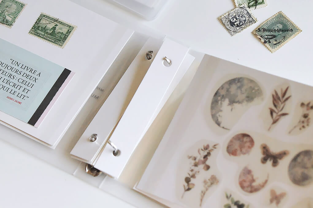 Wkłady do segregatora do przechowywania naklejek