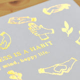 Naklejki transferowe złote | Dłonie