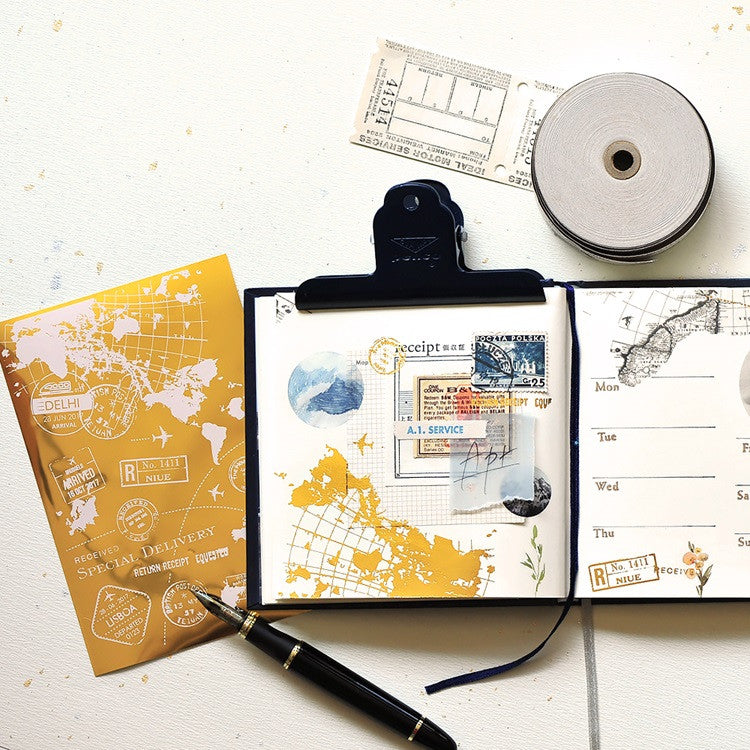 Naklejki transferowe złote | Podróż