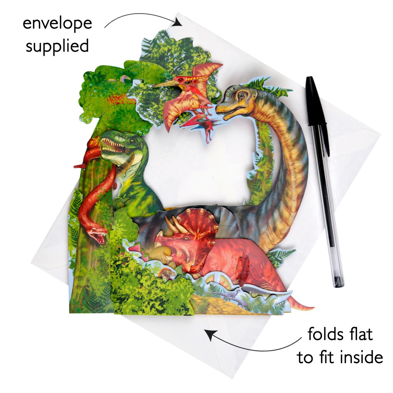 Kartka Okolicznościowa Santoro Pendulum | Dinozaury