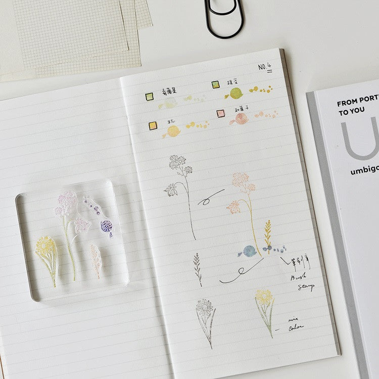 Zestaw stempli silikonowych Icon | Stokrotka