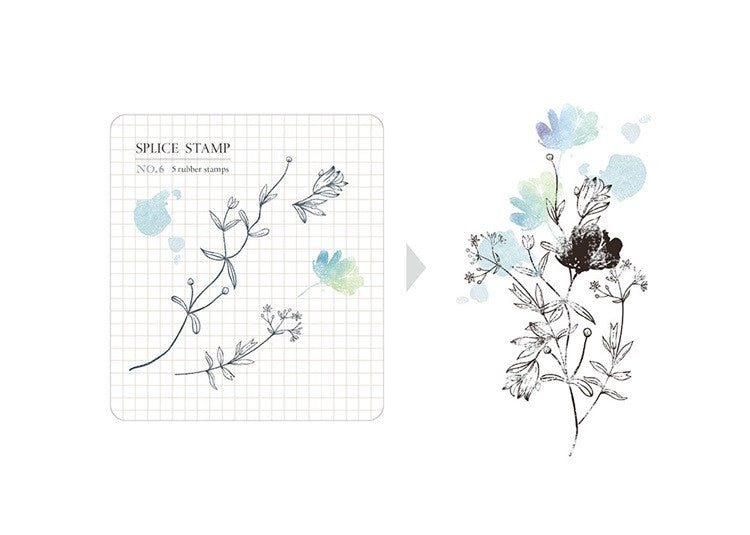 Zestaw stempli silikonowych Icon | Wiosna