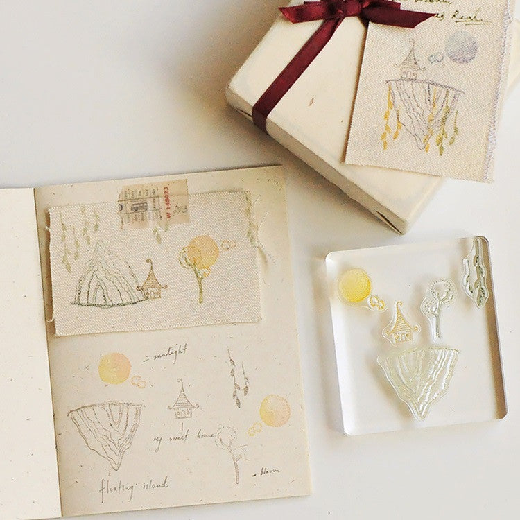 Zestaw stempli silikonowych Icon | Magiczna wyspa