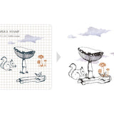 Zestaw stempli silikonowych Icon | Las za mgłą