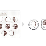 Zestaw stempli silikonowych Icon | Fazy Księżyca