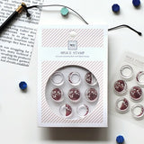 Zestaw stempli silikonowych Icon | Fazy Księżyca