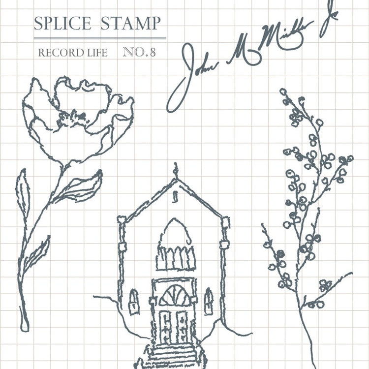 Zestaw stempli silikonowych Icon | Wioska