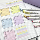 Zestaw zakreślaczy MILDLINER z podwójną końcówką Zebra 5 szt. | Pastelowy