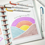 Zestaw zakreślaczy MILDLINER z podwójną końcówką Zebra 5 szt. | Warm