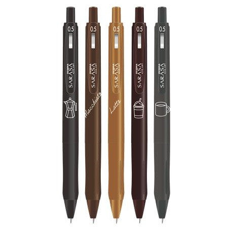 Zestaw długopisów żelowych SARASA Zebra| Study with Coffee