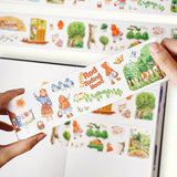 Zestaw naklejek w Taśmie Washi | Czerwony Kapturek