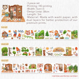 Zestaw naklejek w Taśmie Washi | Czerwony Kapturek