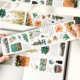 Zestaw naklejek w taśmie Washi | Wiosenna oaza